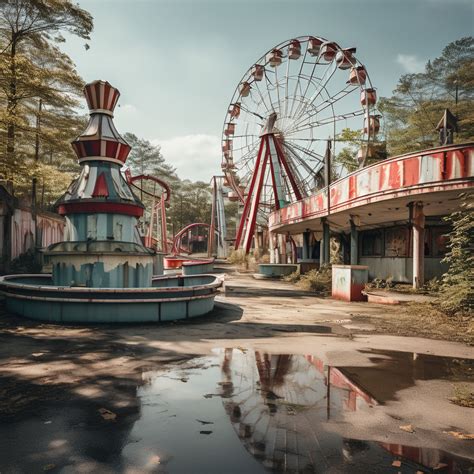 Abandoned amusement park with ashy grey vibe by Alexandra - Playground