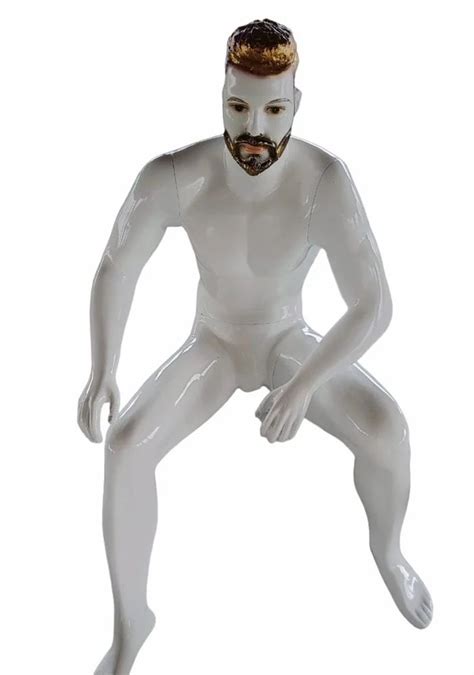 White Male Sitting Fiberglass Mannequin Non Foldable At Rs 5500 In Raipur