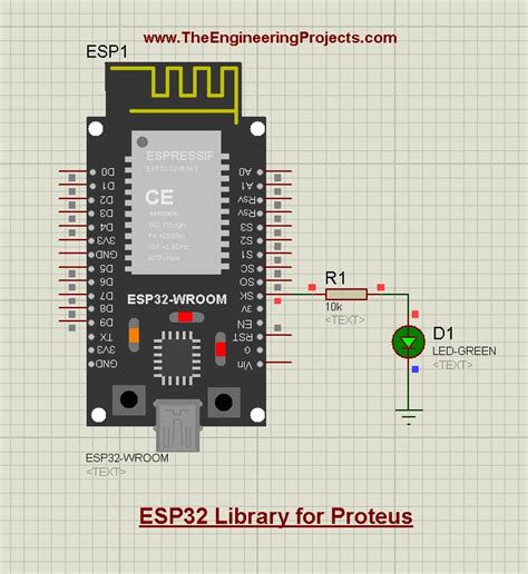 ESP32 Library For Proteus The Engineering Projects