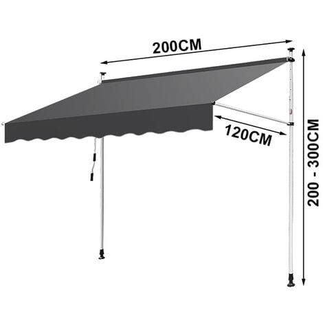 Auvent Store à pince Store Banne Rétractable Etanche avec Manivelle
