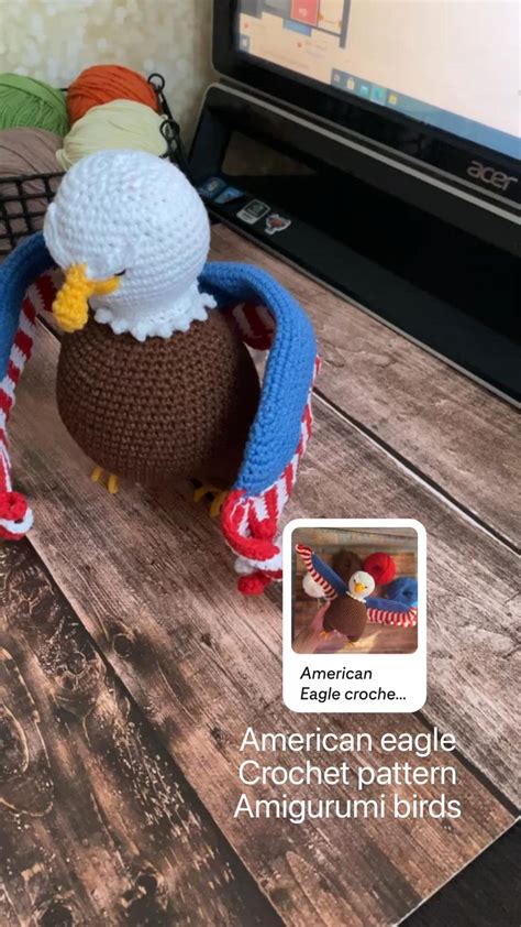 American Eagle Crochet Pattern Amigurumi Birds