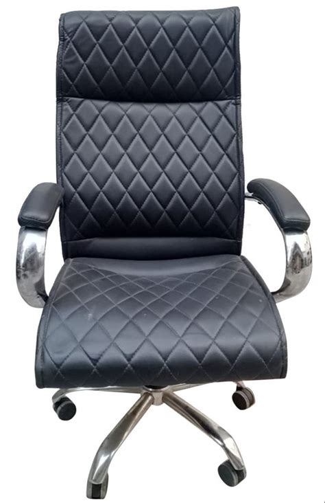 High Back Black Rexine Revolving Office Chair At Rs In Meerut