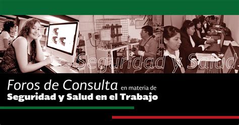 Foros De Consulta En Materia De Seguridad Y Salud En El Trabajo 2017