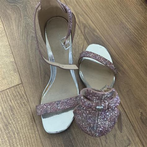 Head Over Heels - Dune Pink purple glitter sandals... - Depop