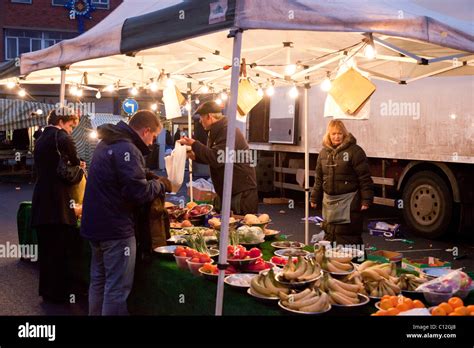 Traditional Street Market Stalls At Bury St Edmunds Uk Stock Photo Alamy