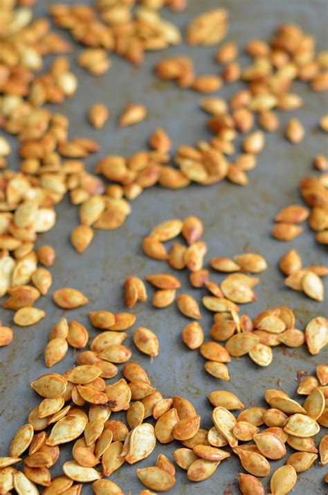 Spicy Honey Roasted Squash Seeds