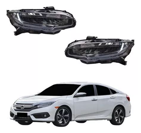 Par Farol Honda Civic Touring 2017 2018 2019 2020 2021 Led Frete grátis