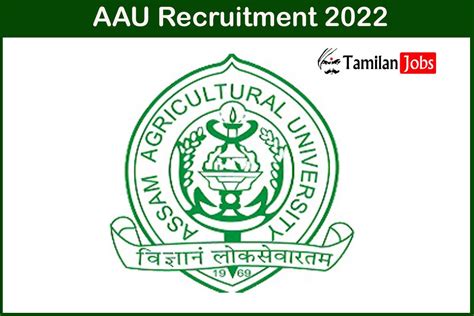 Assam Agricultural University Recruitment 2022 Released Apply Student