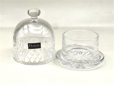 Godinger Dublin Crystal Butter Bell Crystal Butter Dish Shannon Crystal