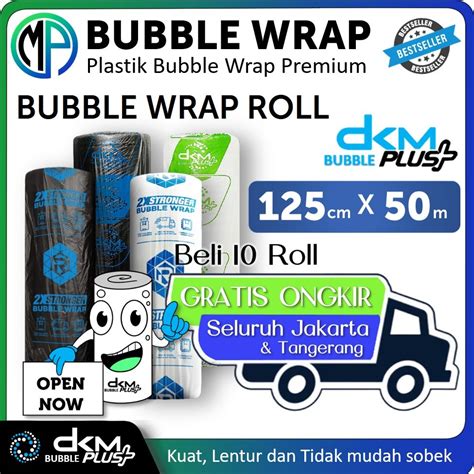 Jual Plastik Bubble Buble Wrap Wrapping Roll Meter X Cm Warna