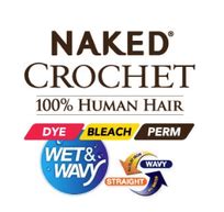 NAKED Crochet 100 Human Hair Wet Wavy Pre Loop Type Braid NEW