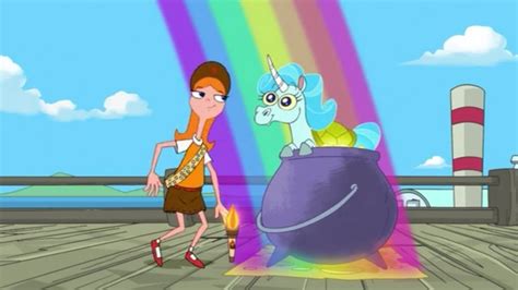 Candace Flynn Finds A Unicorn At The End Of A Rainbow In The Tv Show