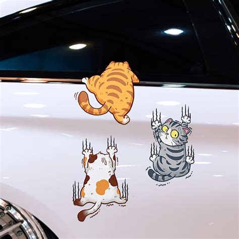 ?Last Day Sale 49%?Cute cat cartoon decal car stickers