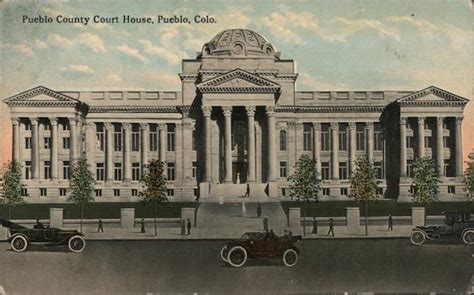 Pueblo County Court House Colorado Postcard