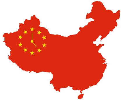 China Time Zone Map