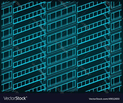 Apartment building close-up Royalty Free Vector Image