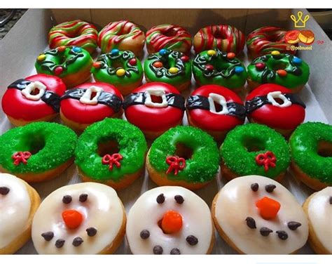 Xmas Donuts Ideas By Petisweet Fancy Donuts Cute Donuts Mini Donuts