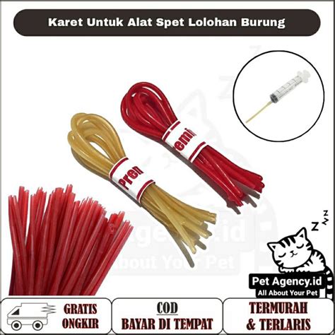 Jual Karet Pentil Merah Untuk Alat Spet Lolohan Anak Burung Shopee