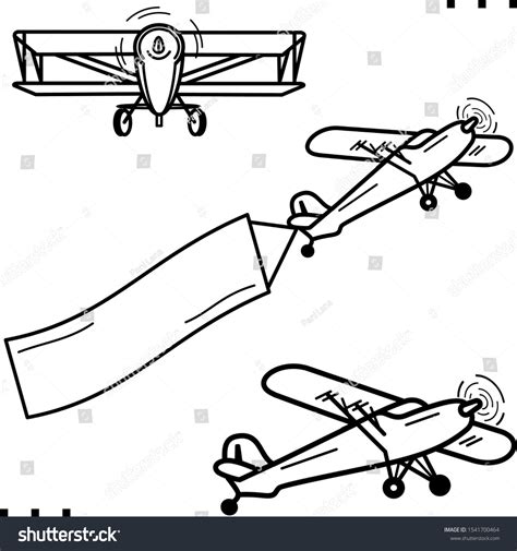 airplane line art simple 2