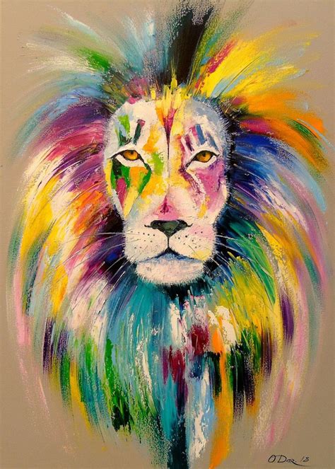 Photo And Imaging Paper Visual Arts Photography Lion Painting Lion