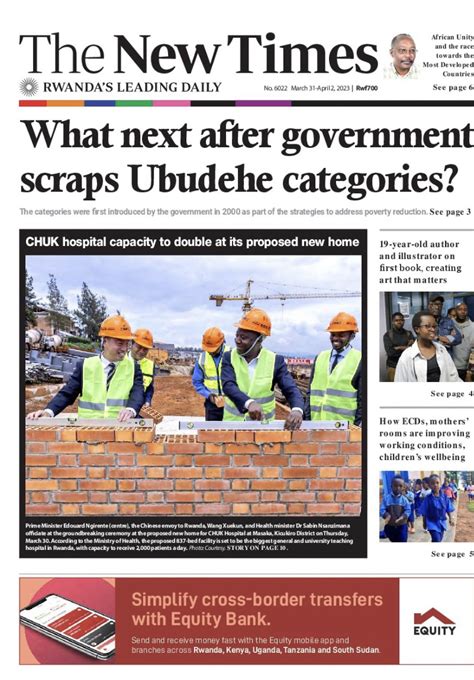 The New Times Rwanda On Twitter The New Times Front Page Of Friday