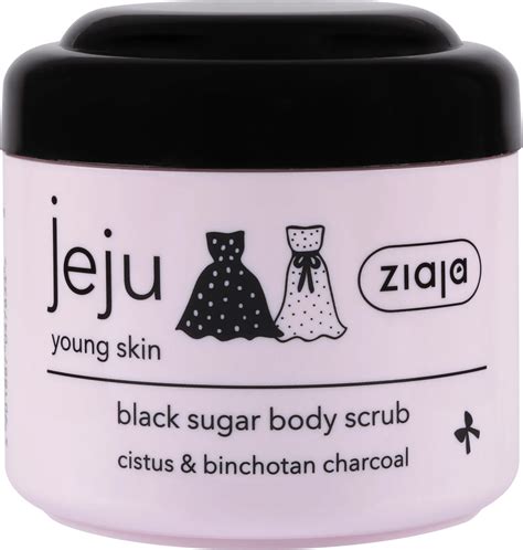 Ziaja Jeju M Oda Sk Ra Czarny Cukrowy Peeling Do Cia A Z Nut Mango