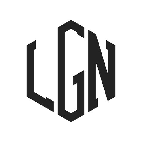 Diseño del logotipo de LGN Letra inicial Logotipo del monograma de LGN