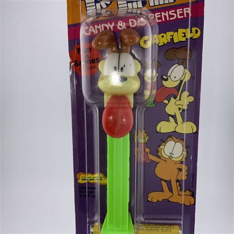 Pez Candy And Dispenser Odie From Garfield Damaged Package Ebay