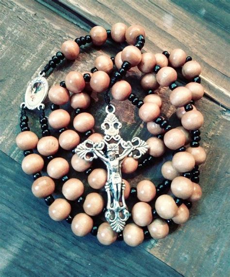 Brown Rosaryrosarieswooden Rosarybrown Wooden Rosarycatholic Rosary