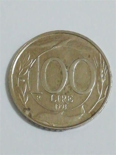 Moneta Da 100 Lire Piccola Del 1993 Repubblica Italiana Turrita Testa