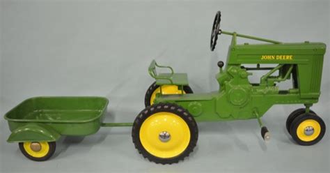 Sold Price Ertl John Deere Pedal Tractor With Wagon January