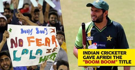 Shahid Afridi Reveals The Cricketer Who Named Him Boom Boom Afridi ...