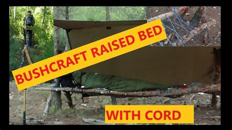 CAMA ELEVADA CON CUERDA BUSHCRAFT CORD RAISED BED YouTube