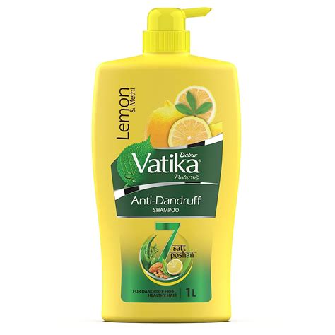 Buy Dabur Vatika Lemon Anti Dandruff Shampoo 1l Reduces Dandruff From 1st Wash Moisturises