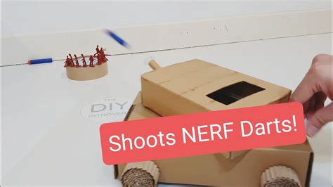 How To Make Cardboard Tank That Shoots Nerf Darts Nerf Tank Simple