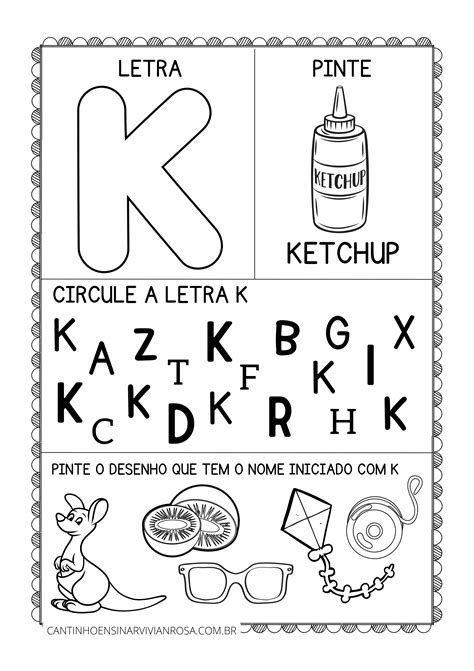 Atividade Com A Letra K - Atividade Letra K