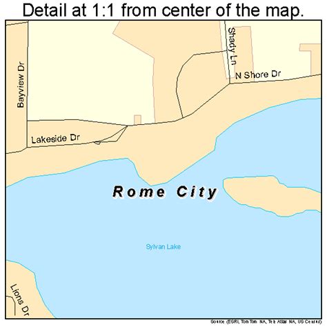 Rome City Indiana Street Map 1865808