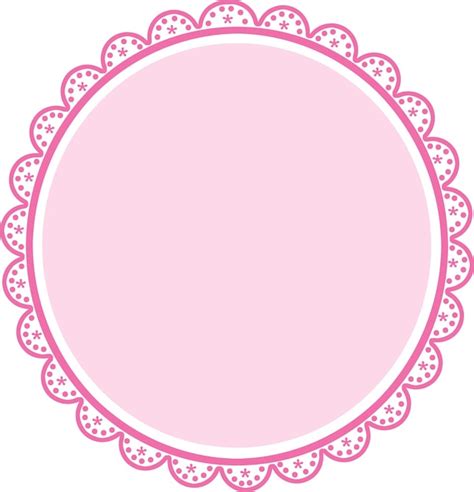 Premium Vector Pink Cycle Flower Frame