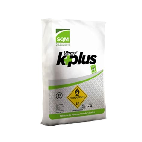 Fertilizante Ultrasol K Plus Soluble Nitrato De Potasio 25 Kg