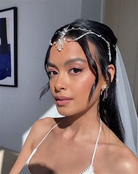Portrait Of Eva Celia S Makeup Details On Her Wedding Day Nude Flawless Like A Goddess