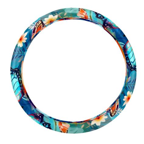 Colorful Butterfly Steering Wheel Cover Universal Fit In Car Wheel