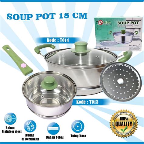 Jual PAN STAINLESS PANCI STAINLESS TUTUP KACA MILK POT SAUCE PAN