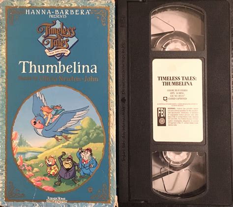 Thumbelina VHS Hanna Barbera TIMELESS TALES Olivia Newton John ANIME