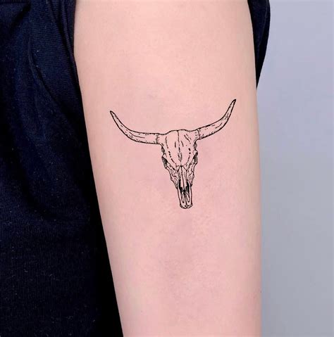 longhorn bull tattoos