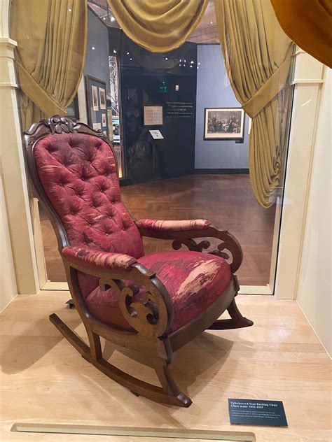 The Chair The Abraham Lincoln Was Assassinated In Rmildlyinteresting