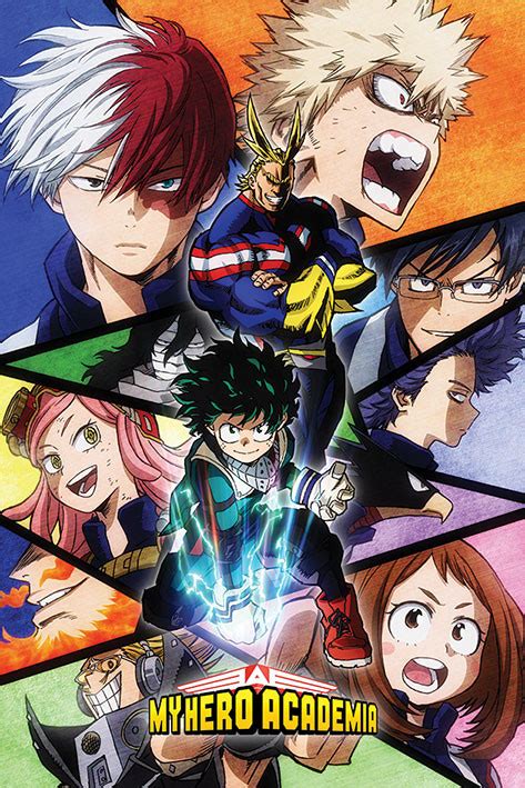 Poster My Hero Academia - Characters Mosaic | Wall Art, Gifts ...