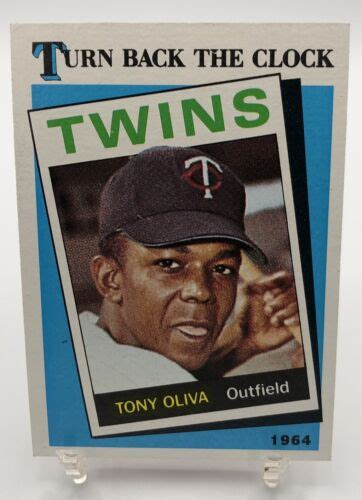 Topps Turn Back The Clock Tony Oliva Baseball Card Minnesota