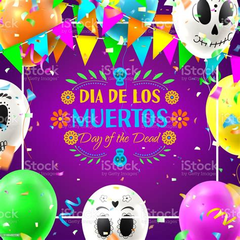 Festive Card Of Day Of The Dead Stock Illustration Download Image Now