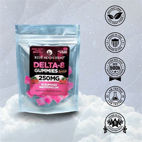 Blue Moon Hemp Delta Watermelon Gummies Mg Mg