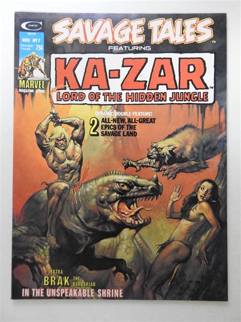 Savage Tales #7 (1974) W/Ka-zar: Lord of The Hidden Jungle! VF